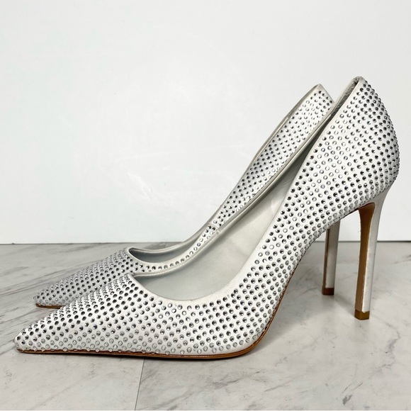 Schutz Lou Crystal Pointy Toe Pump 9B - Picture 1 of 16